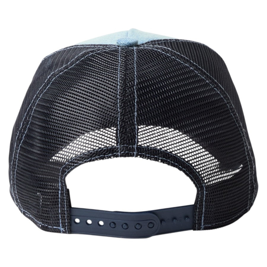 NEW ERA 9FORTY A-Frame トラッカー Frame Logo フレームロゴ ウォッシュドデニム 背面アジャスター