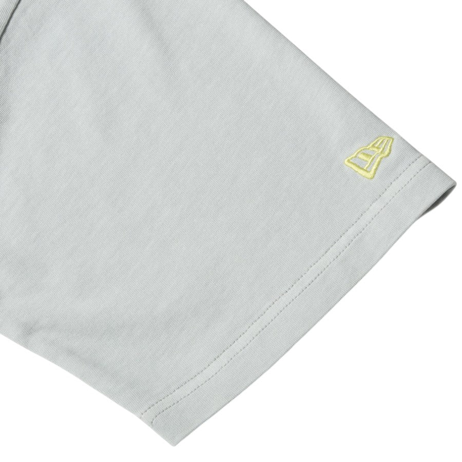 NEW ERA ガーメントダイ コットン Tシャツ Tagging グレー フラッグロゴ刺繍