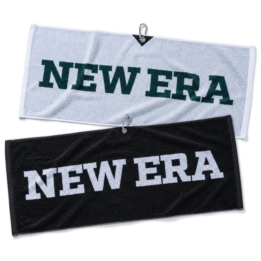 NEW ERA（ニューエラ）タオル ワードマークロゴ | ゴルフ ホワイト/フィールドグリーン ブラック/ホワイト 2カラー比較