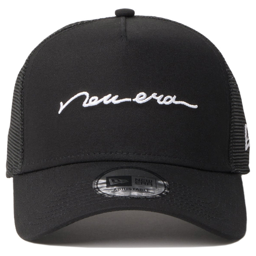NEW ERA 9FORTY Handwritten Logo ブラック 正面