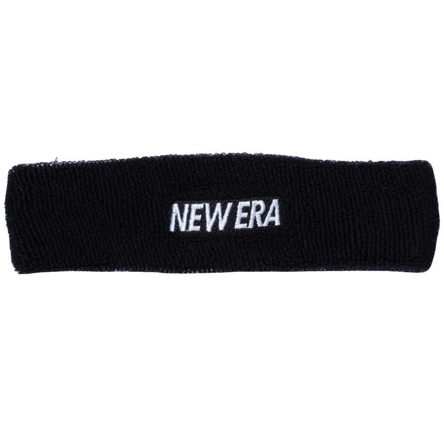 NEW ERA ヘッドバンド ブラック ホワイト 正面