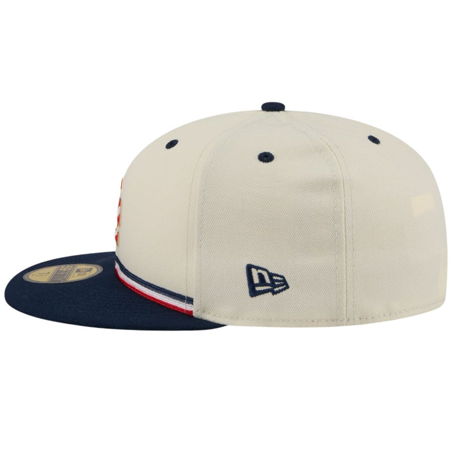 NEW ERA 59FIFTY オンフィールド 2026 MLB Independence Day 左側面 NEフラッグロゴ