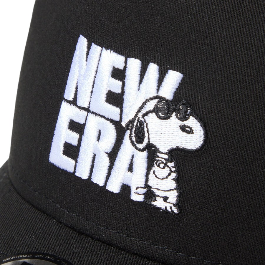 NEW ERA キッズ Youth 9FORTY A-Frame トラッカー JOE COOL ブラック フロント刺繍