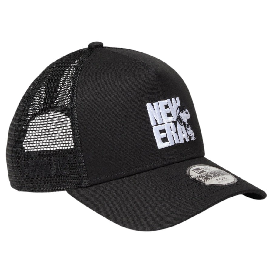 NEW ERA キッズ Youth 9FORTY A-Frame トラッカー JOE COOL ブラック 右斜め画像