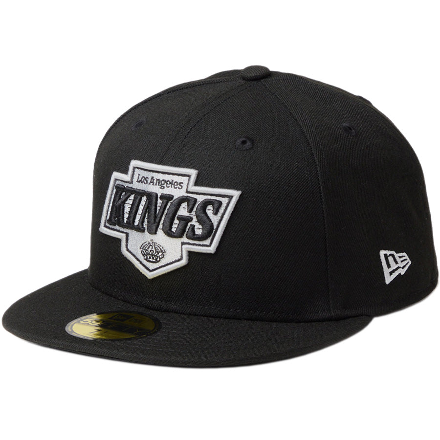 NEW ERA 59FIFTY ロサンゼルス・キングス ブラック クラウド 左斜め