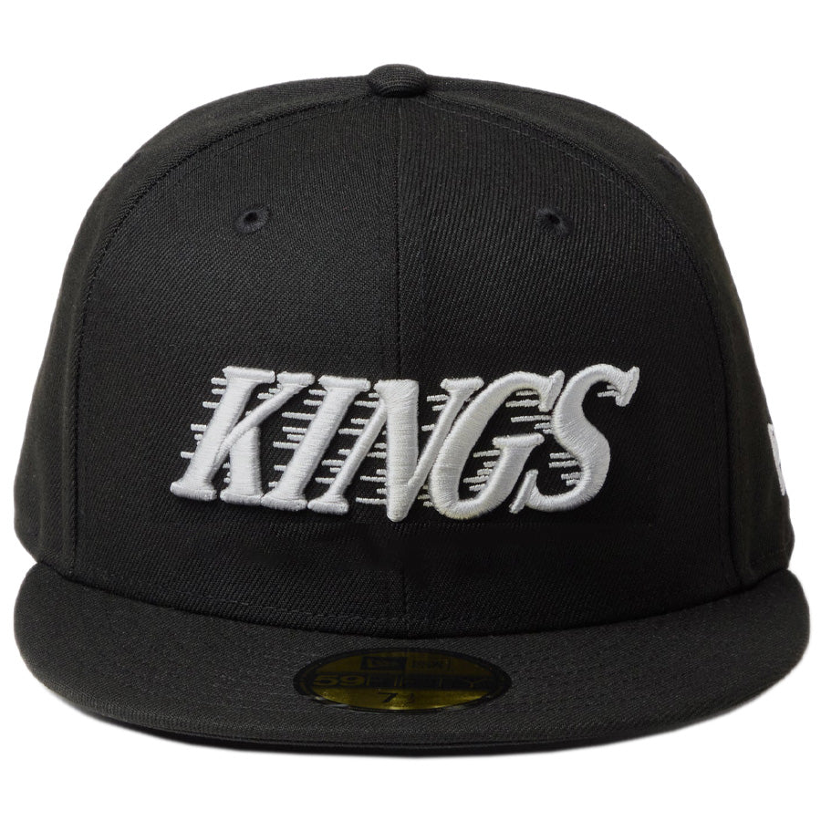 NEW ERA 59FIFTY ロサンゼルス・キングス Script ブラック/クラウド 正面