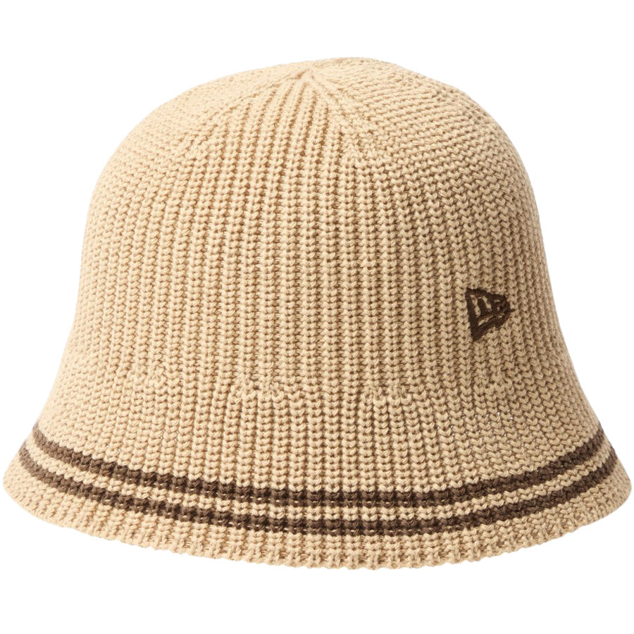 NEW ERA ニット エクスプローラー セーラーブリム ベージュ/ウォルナット 左斜め画像