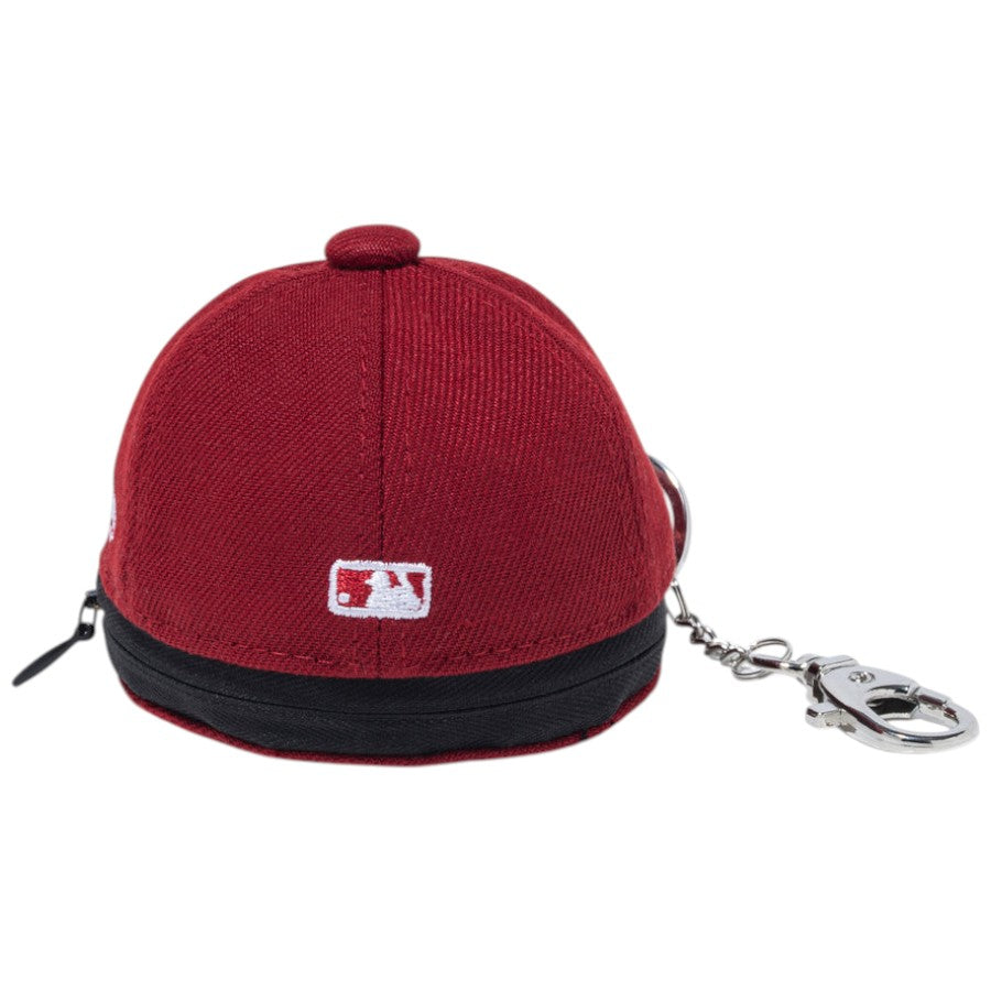 NEW ERA ミニキャップ イヤホンケース ニューヨーク・メッツ レッド 背面 平置き 15206539