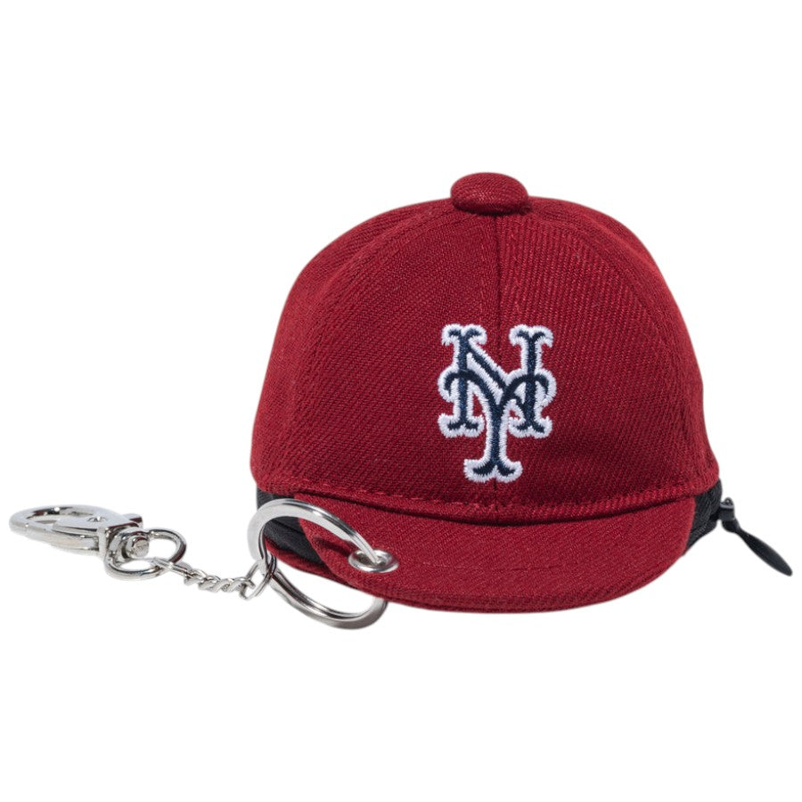 NEW ERA ミニキャップ イヤホンケース ニューヨーク・メッツ レッド 正面 平置き 15206539