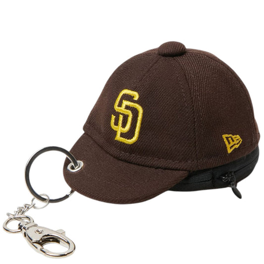 NEW ERA ミニキャップ イヤホンケース サンディエゴ・パドレス バーントウッド 左斜め 平置き 15135248