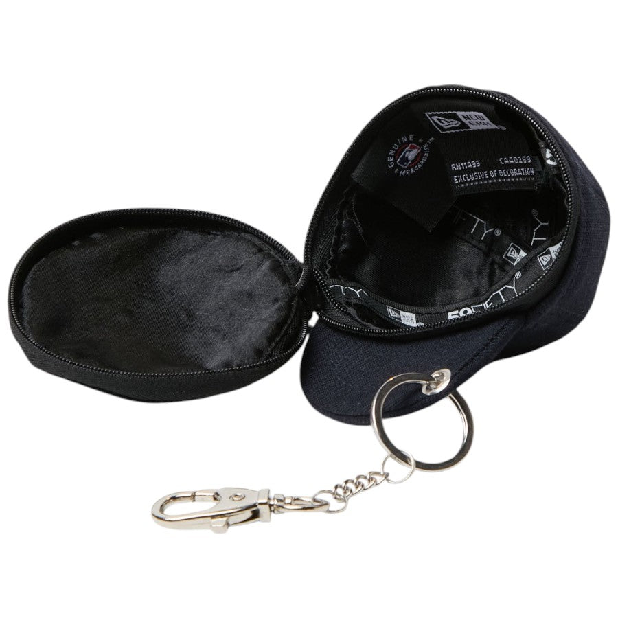 NEW ERA ミニキャップ イヤホンケース ニューヨーク・ヤンキース ネイビー ファスナー開放時 15135250