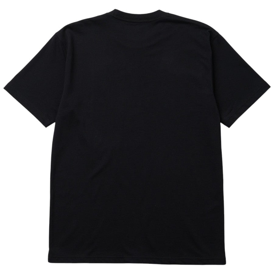 NEW ERA Oriental Paisley ボックスロゴ Tシャツ ブラック 背面平置き
