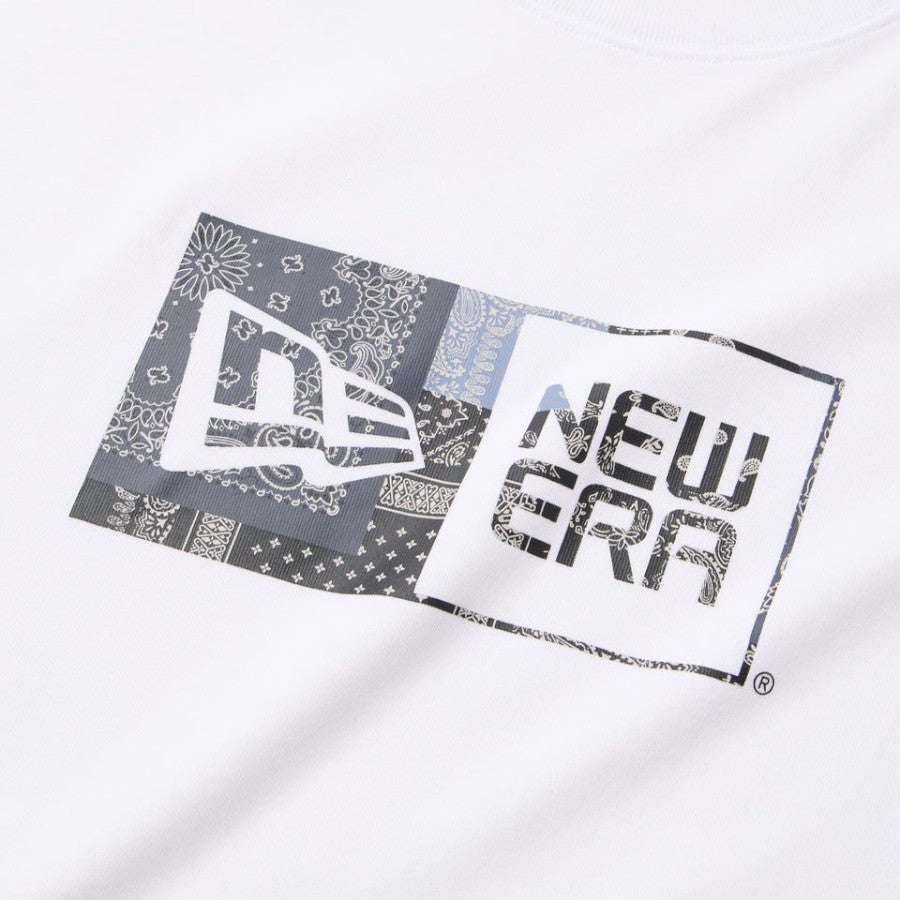NEW ERA Oriental Paisley ボックスロゴ ラバープリント ホワイト