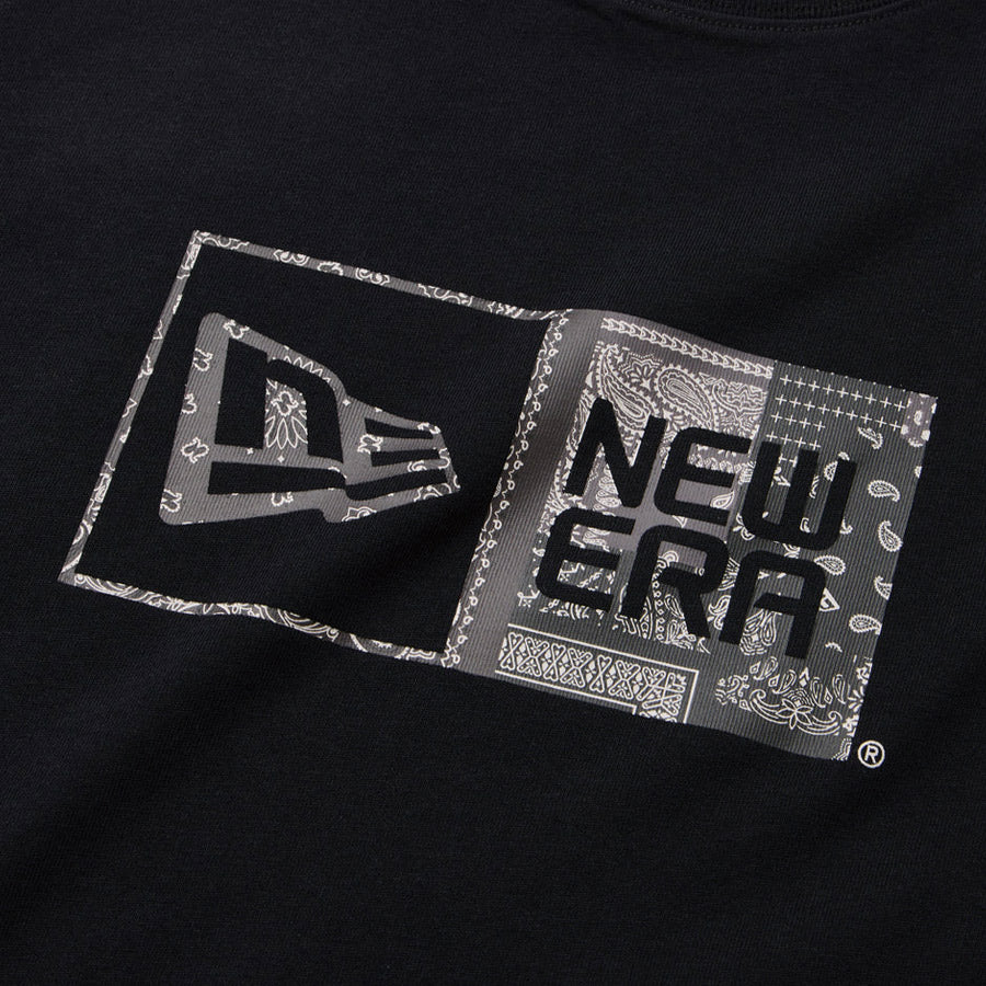 NEW ERA Oriental Paisley ボックスロゴ ラバープリント ブラック