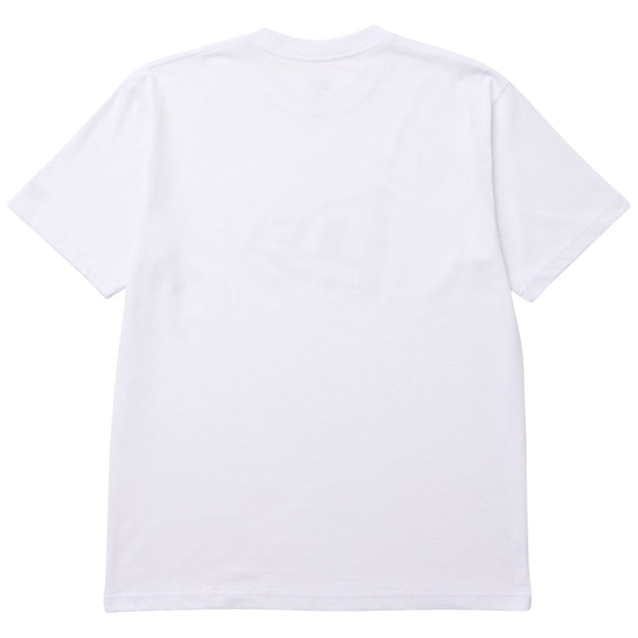 NEW ERA Oriental Paisley フラッグロゴ Tシャツ ホワイト 背面平置き