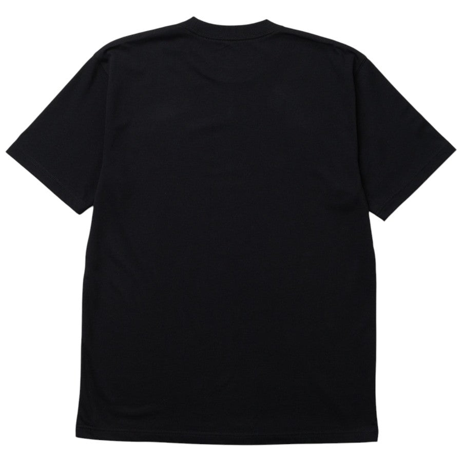 NEW ERA Oriental Paisley スクエアロゴ Tシャツ ブラック 背面平置き