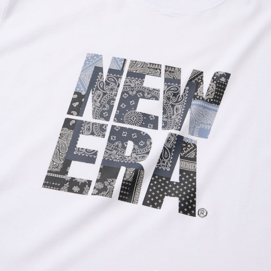 NEW ERA Oriental Paisley スクエアロゴ ラバープリント ホワイト