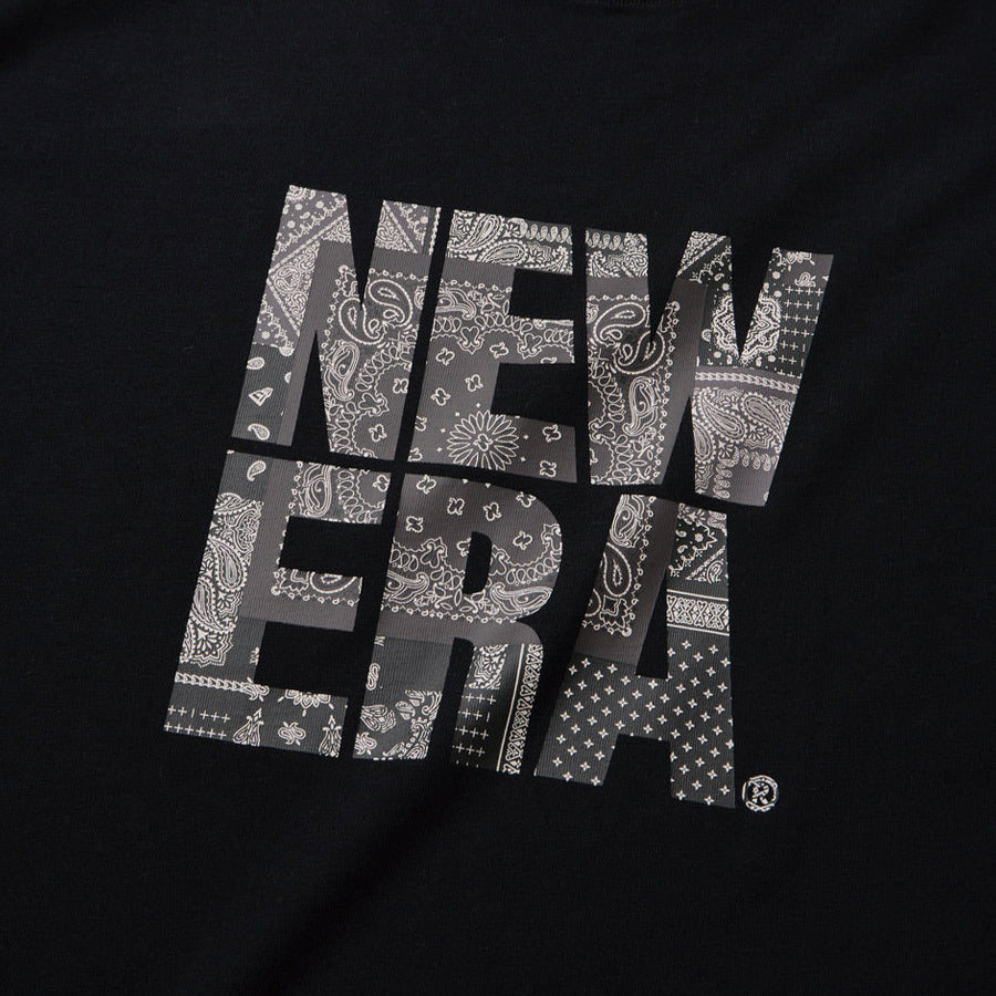 NEW ERA Oriental Paisley スクエアロゴ ラバープリント ブラック