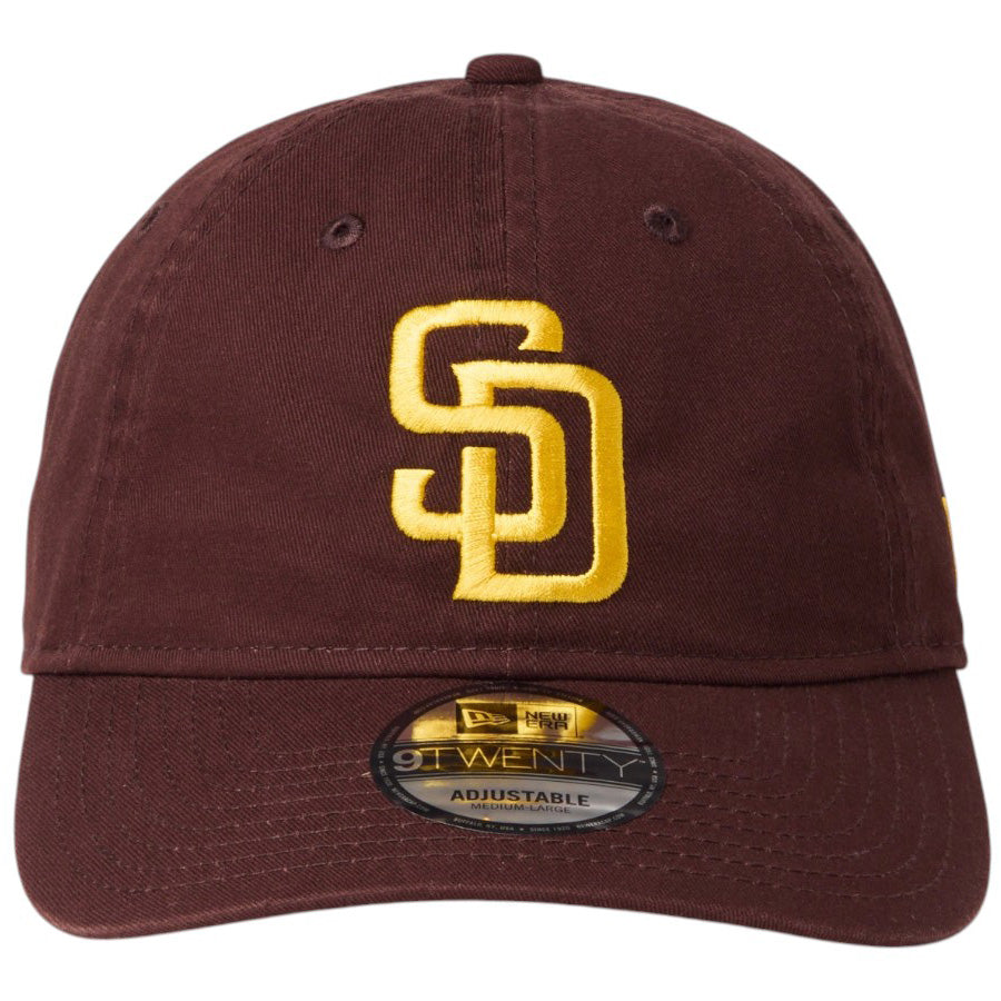 NEW ERA 9TWENTY ウォッシュドコットン サンディエゴ・パドレス バーントウッド マニラ 正面