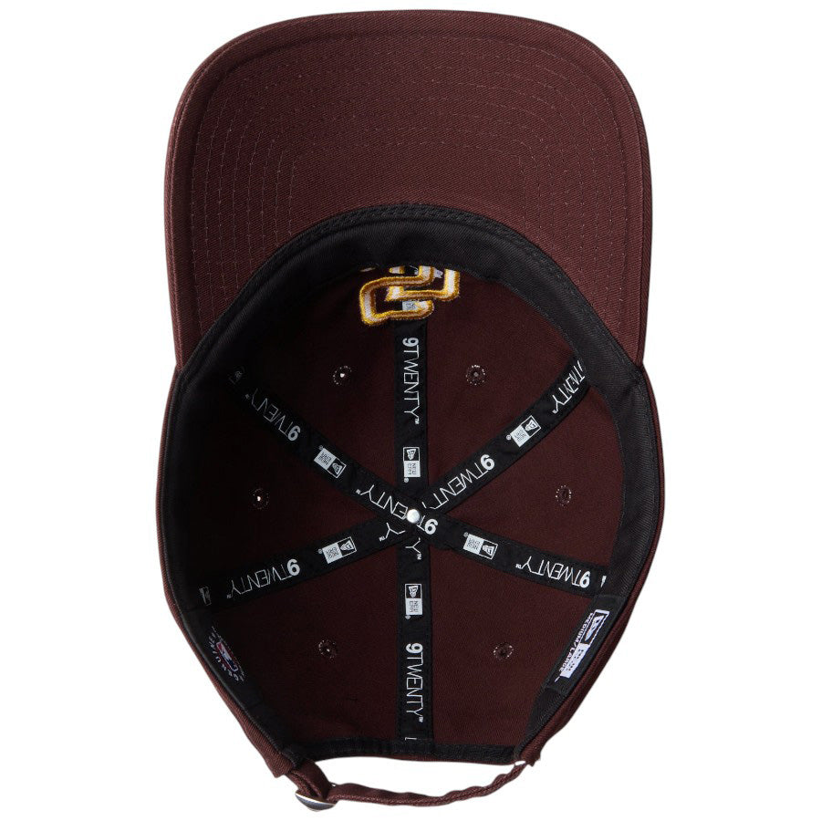 NEW ERA 9TWENTY ウォッシュドコットン サンディエゴ・パドレス バーントウッド マニラ 裏側