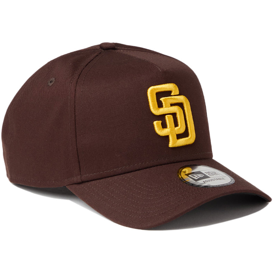 NEW ERA 9FORTY A-Frame サンディエゴ・パドレス バーントウッド マニラ 右斜め