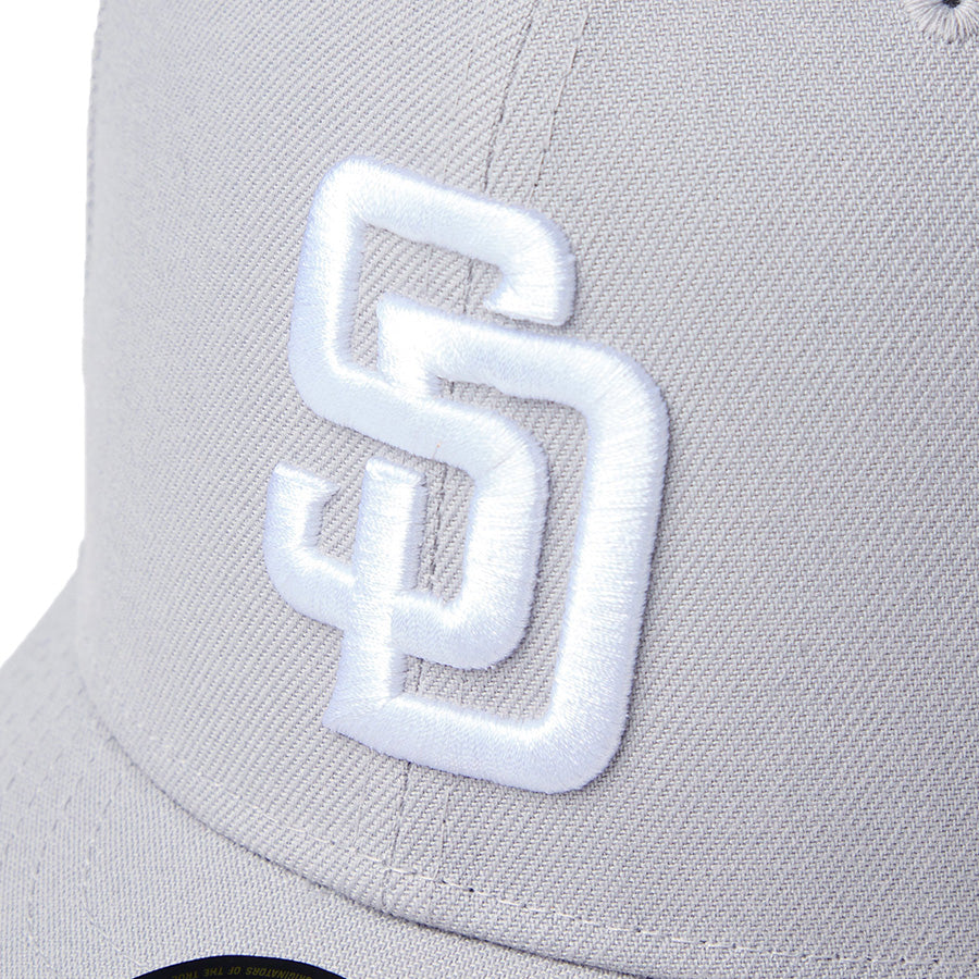 NEW ERA PC 59FIFTY サンディエゴ・パドレス グレー ホワイト フロントロゴ刺繍