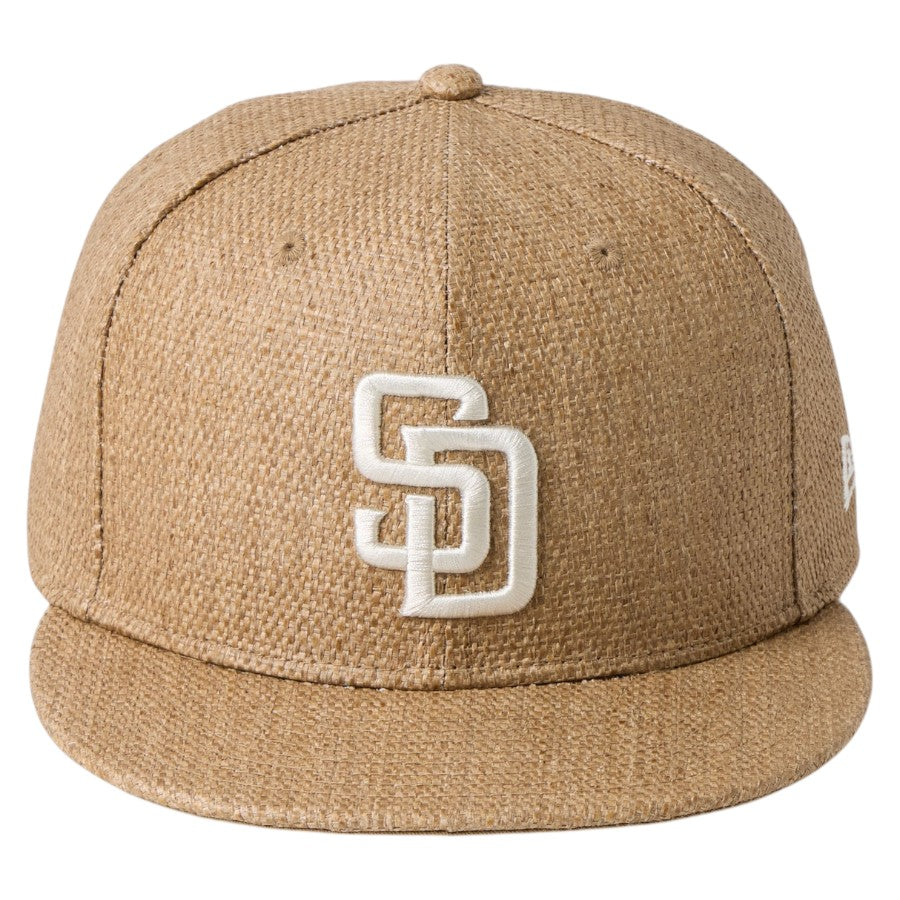 NEW ERA 59FIFTY サンディエゴ・パドレス Paper Straw 正面デザイン