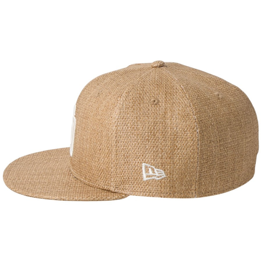 NEW ERA 59FIFTY サンディエゴ・パドレス Paper Straw 左サイドNEフラッグロゴ刺繍