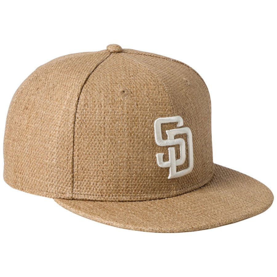 NEW ERA 59FIFTY サンディエゴ・パドレス Paper Straw 右斜めデザイン