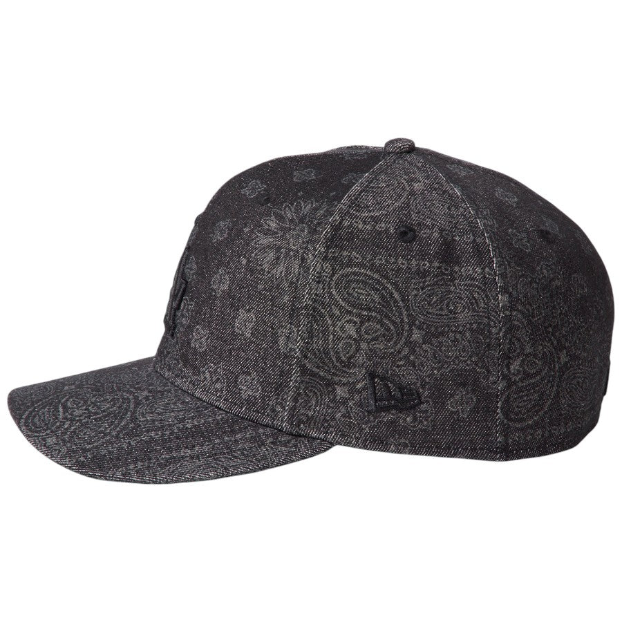 NEW ERA PC 59FIFTY Laser Burn Out Denim ドジャース ブラックデニム NEW ERAフラッグロゴ刺繍 15136906