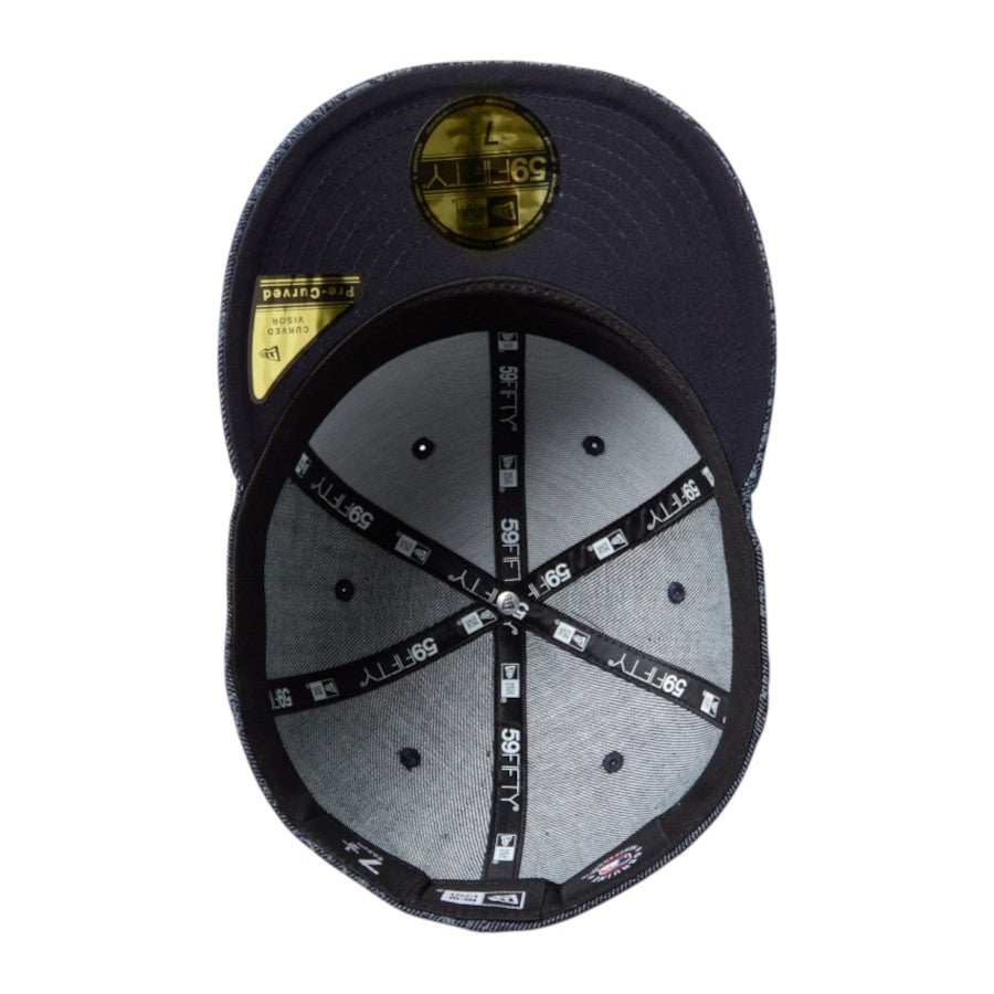 NEW ERA PC 59FIFTY Laser Burn Out Denim ヤンキース デニム 裏側 15136904