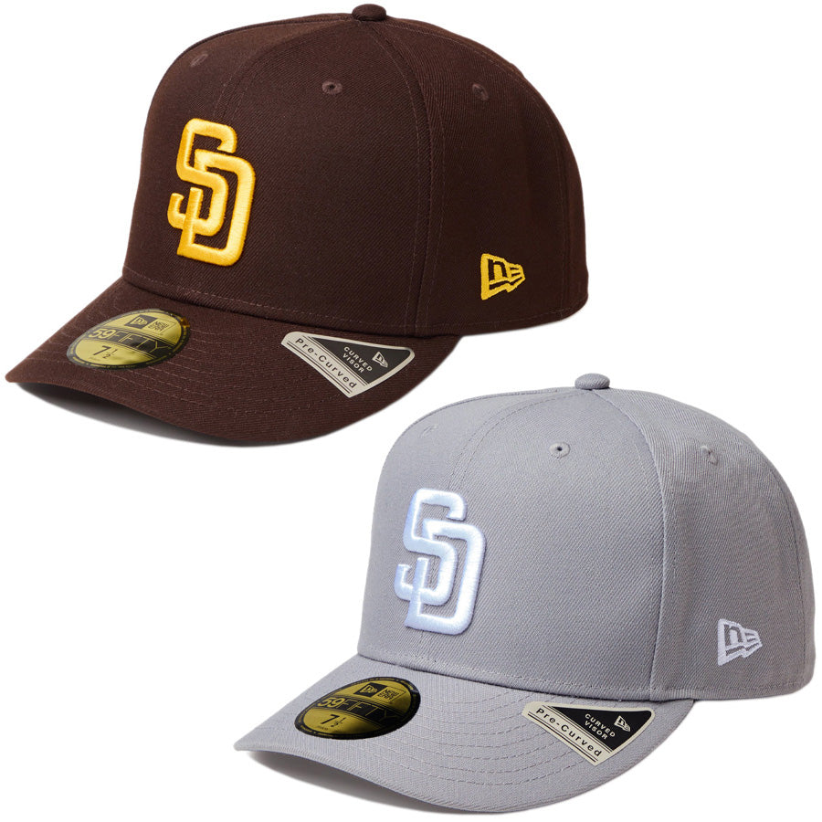 NEW ERA PC 59FIFTY サンディエゴ・パドレス バーントウッド マニラ グレー 2カラー比較