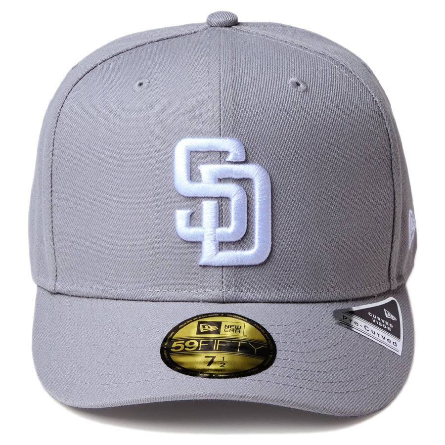 NEW ERA PC 59FIFTY サンディエゴ・パドレス グレー ホワイト 正面
