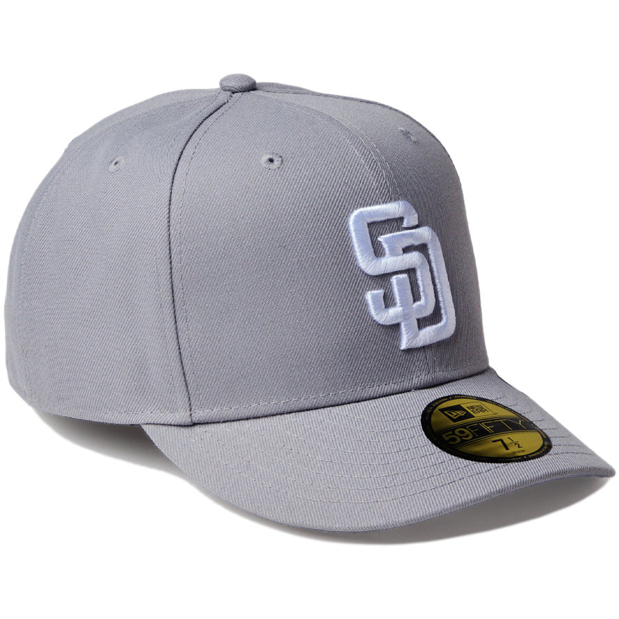 NEW ERA PC 59FIFTY サンディエゴ・パドレス グレー ホワイト 右斜め