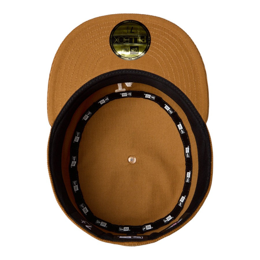 NEW ERA Pillbox ピルボックス コーデュロイ ロサンゼルス・ドジャース キャップ ウィート 裏側 15136894