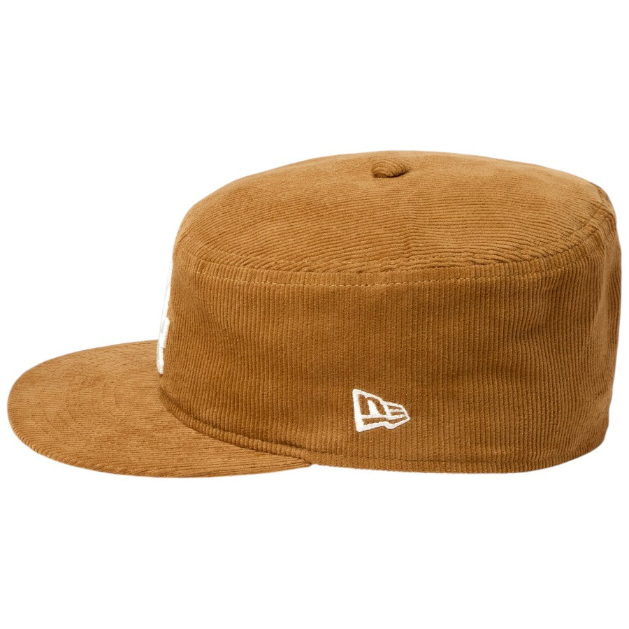 NEW ERA Pillbox ピルボックス コーデュロイ ロサンゼルス・ドジャース キャップ ウィート 左向き NEフラッグロゴ刺繍 15136894