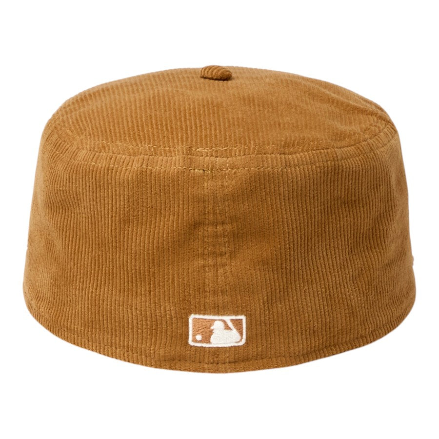 NEW ERA Pillbox ピルボックス コーデュロイ ロサンゼルス・ドジャース キャップ ウィート 背面 バッターマンロゴ刺繍 15136894