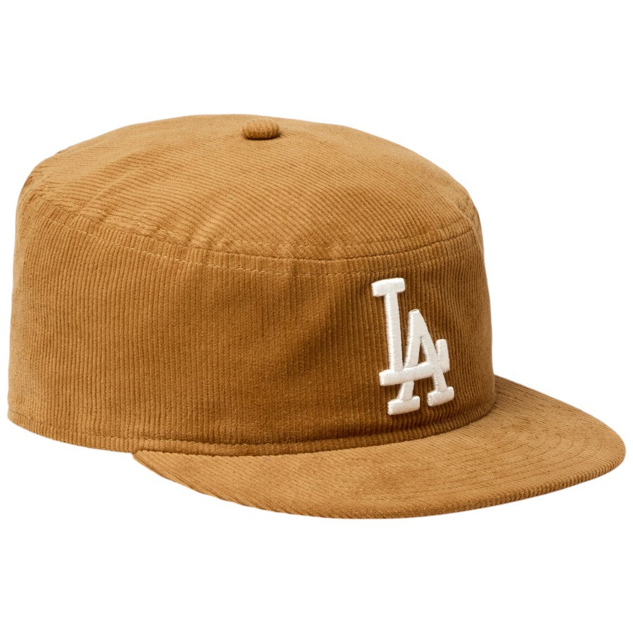 NEW ERA Pillbox ピルボックス コーデュロイ ロサンゼルス・ドジャース キャップ ウィート 右斜め向き 15136894