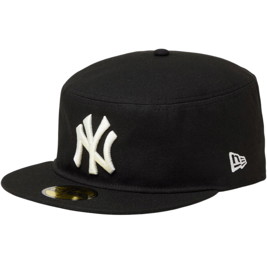 NEW ERA Pillbox ピルボックス ニューヨーク・ヤンキース キャップ ブラック 左斜め向き 15136893
