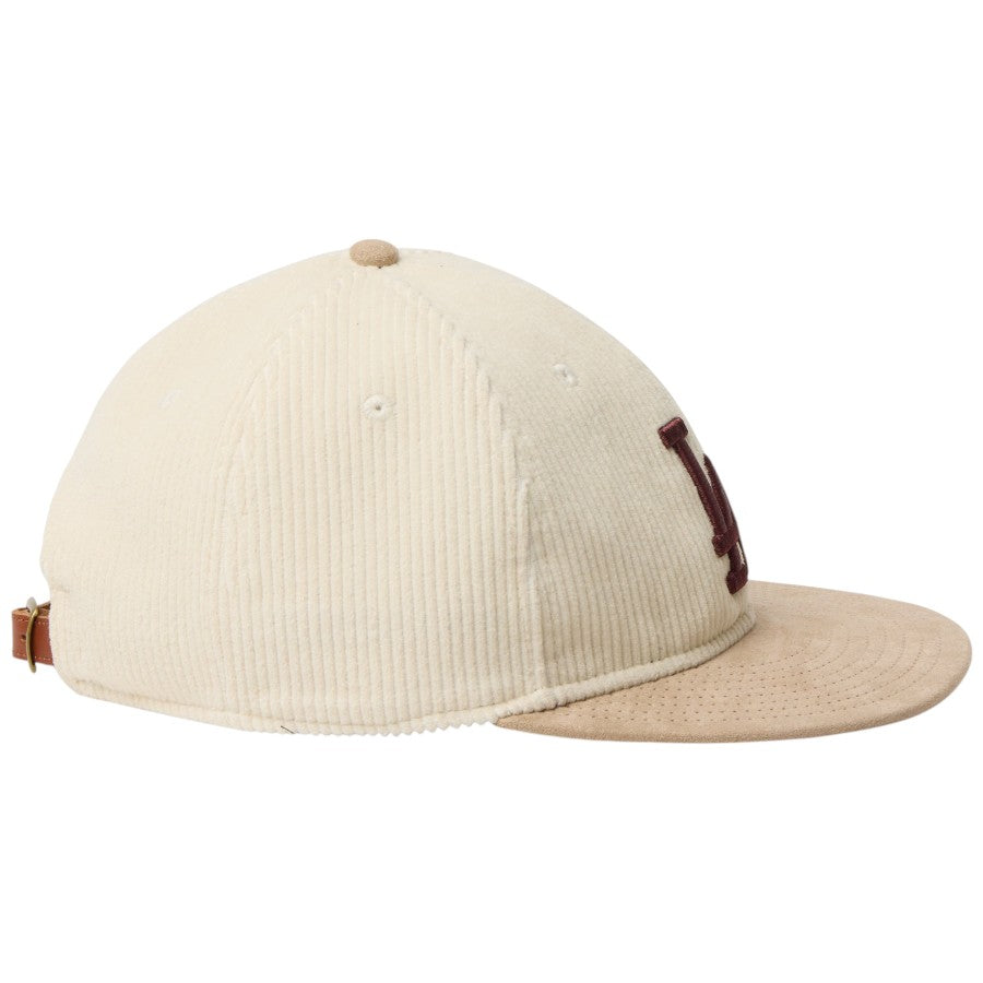 NEW ERA RC 9FIFTY コーデュロイ ロサンゼルス・ドジャース キャップ アイボリー/ベージュ 右向き 15136889
