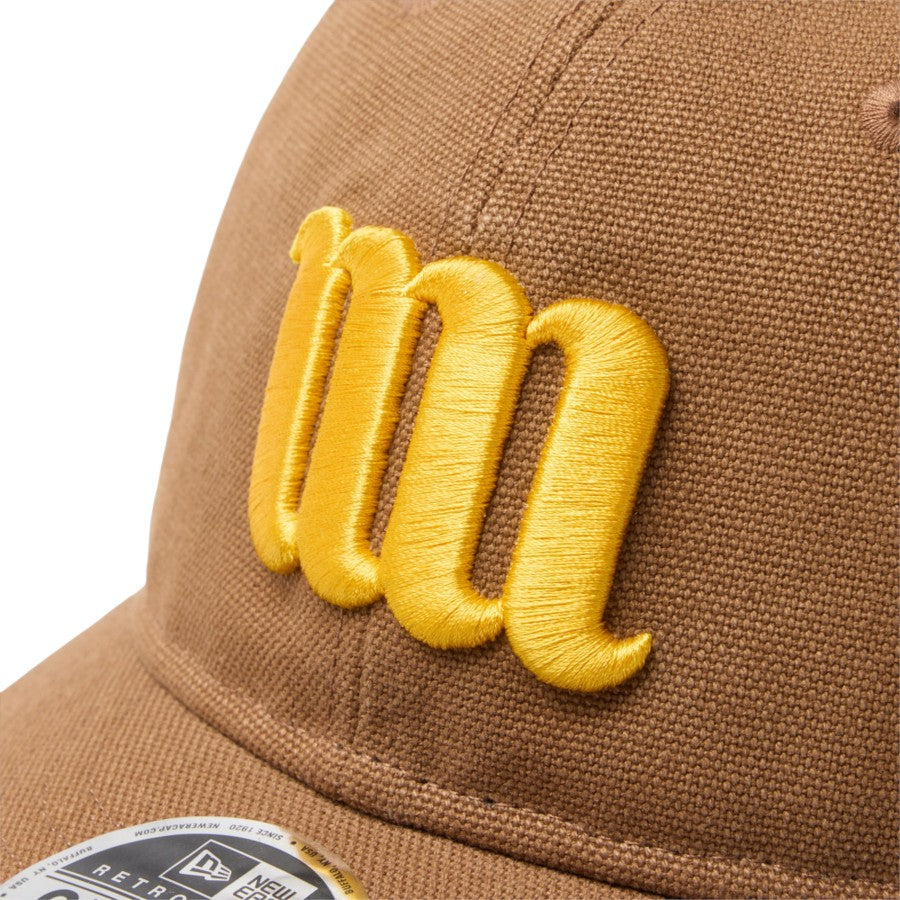 NEW ERA RC 9FIFTY MIN-NANO Damage キャップ ブラウン フロントロゴ刺繍 15175390