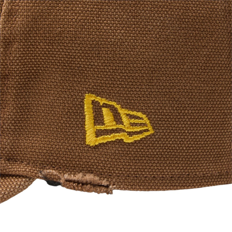 NEW ERA RC 9FIFTY MIN-NANO Damage キャップ ブラウン NEW ERAフラッグロゴ刺繍 15175390