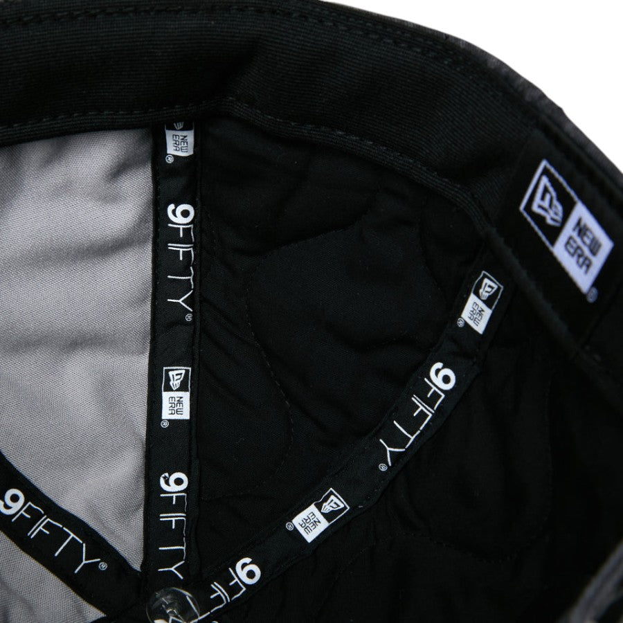 NEW ERA RC 9FIFTY キルト Pigment Dye ピグメントダイ アウトドア キャップ ブラック 内側詳細 15125065