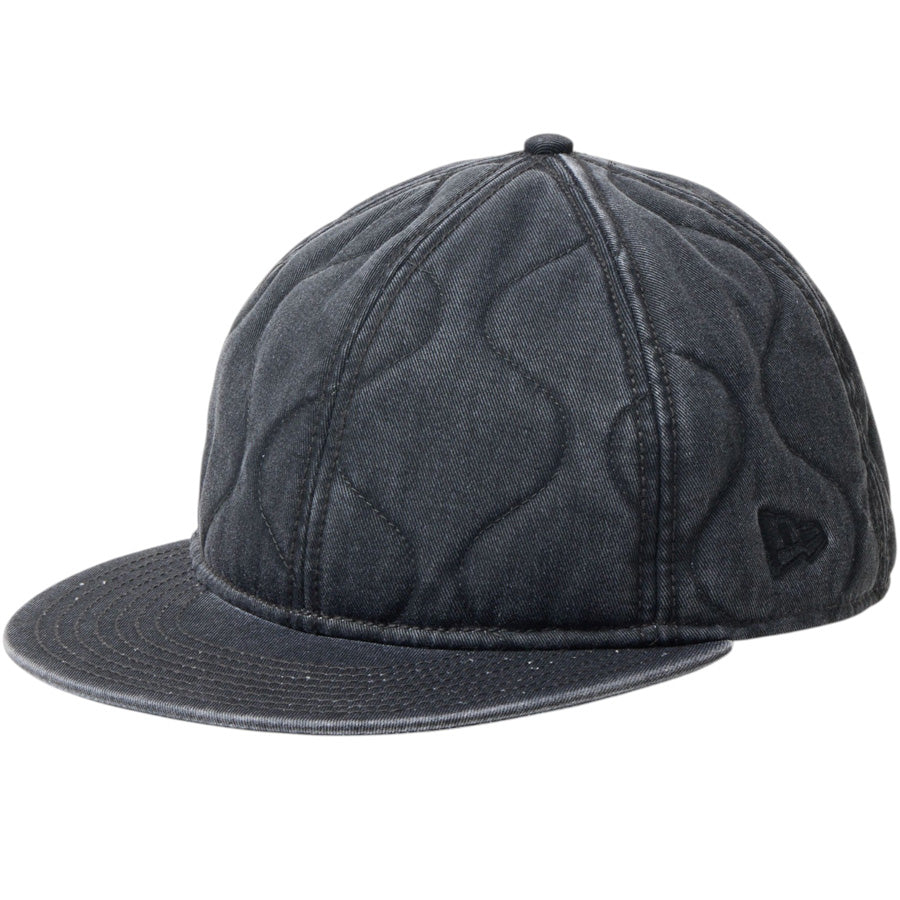 NEW ERA RC 9FIFTY キルト Pigment Dye ピグメントダイ アウトドア キャップ ブラック 左斜め 15125065