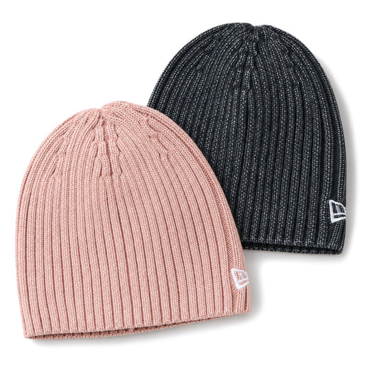 NEW ERA リブ ベーシック ビーニー Italian Wash ニットキャップ ブラック ラスティピンク 2カラー 15119617 15119616