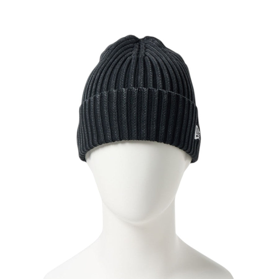 NEW ERA リブ カフニット Italian Wash イタリアンウォッシュ ニットキャップ ブラック マネキン着用 正面 15119613