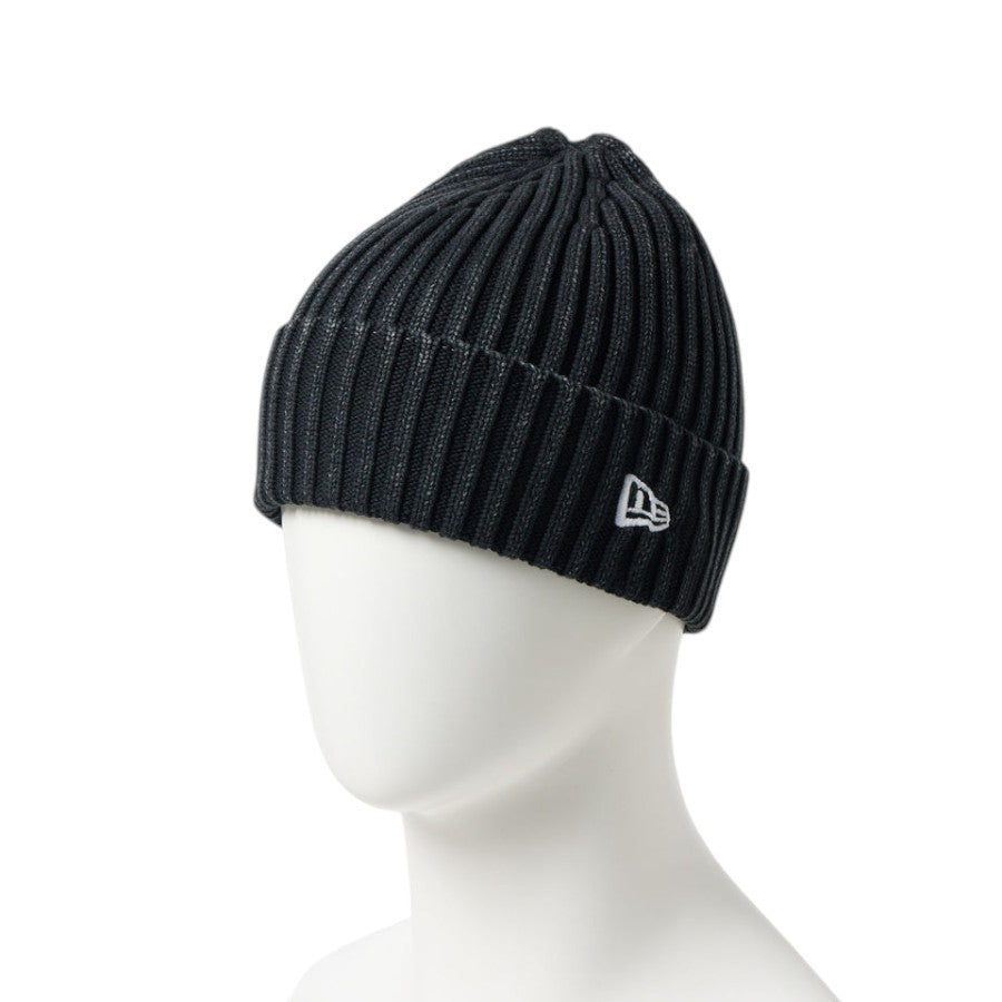 NEW ERA リブ カフニット Italian Wash イタリアンウォッシュ ニットキャップ ブラック マネキン着用 左斜め 15119613