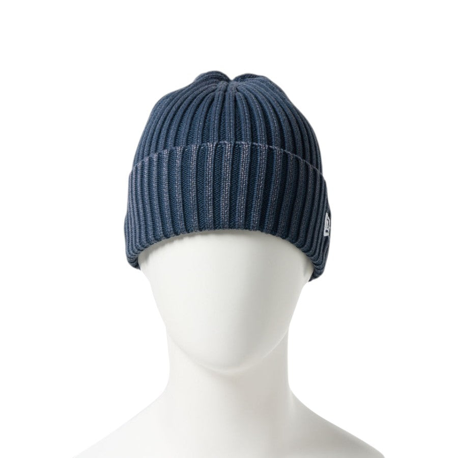 NEW ERA リブ カフニット Italian Wash イタリアンウォッシュ ニットキャップ ネイビー マネキン着用 正面 15119612