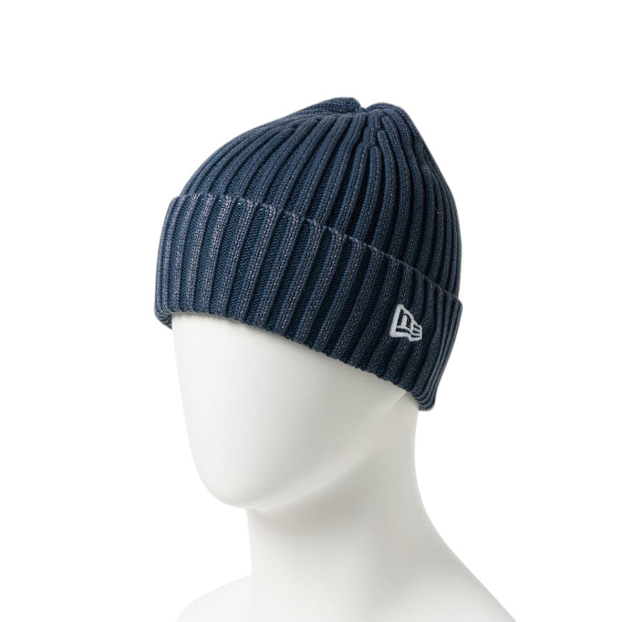 NEW ERA リブ カフニット Italian Wash イタリアンウォッシュ ニットキャップ ネイビー マネキン着用 左斜め 15119612