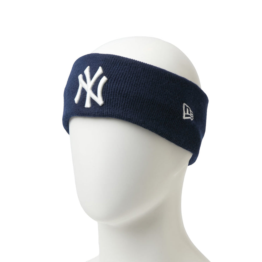 NEW ERA リブニットヘアバンド ニューヨーク・ヤンキース ネイビー マネキン 左斜め向き 15135190